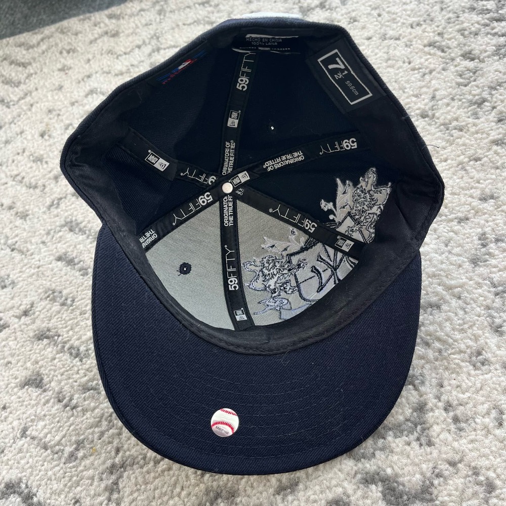 New Era New York Yankees Family Crest Logo Hat 59Fifty Fitted 7 1/2 - Picture 3 of 6